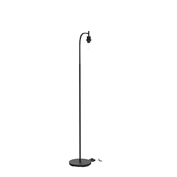 BoostArea Standing Lamp with Glass Shade, Modern Industrial